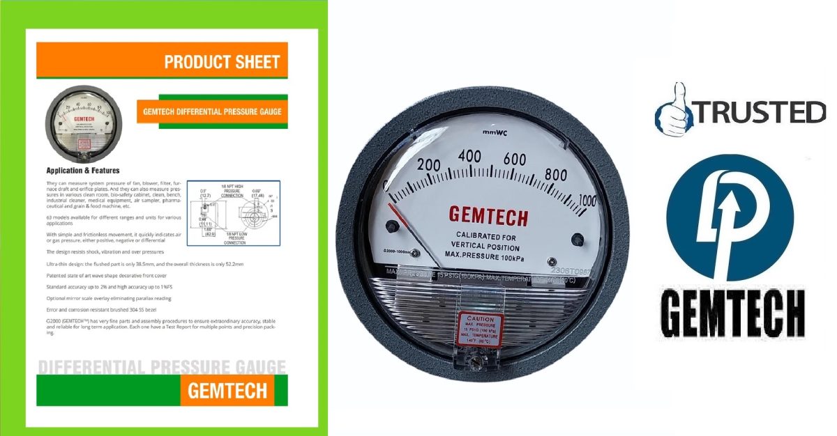 Top GEMTECH Differential Pressure Gauges Products from Verified Sellers