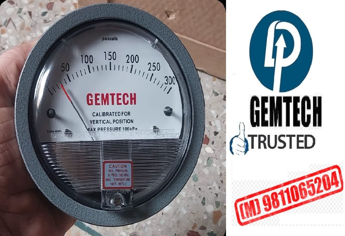 Gemtech Differential Pressure Gauges wholesalers India for Yamunanagar Haryana