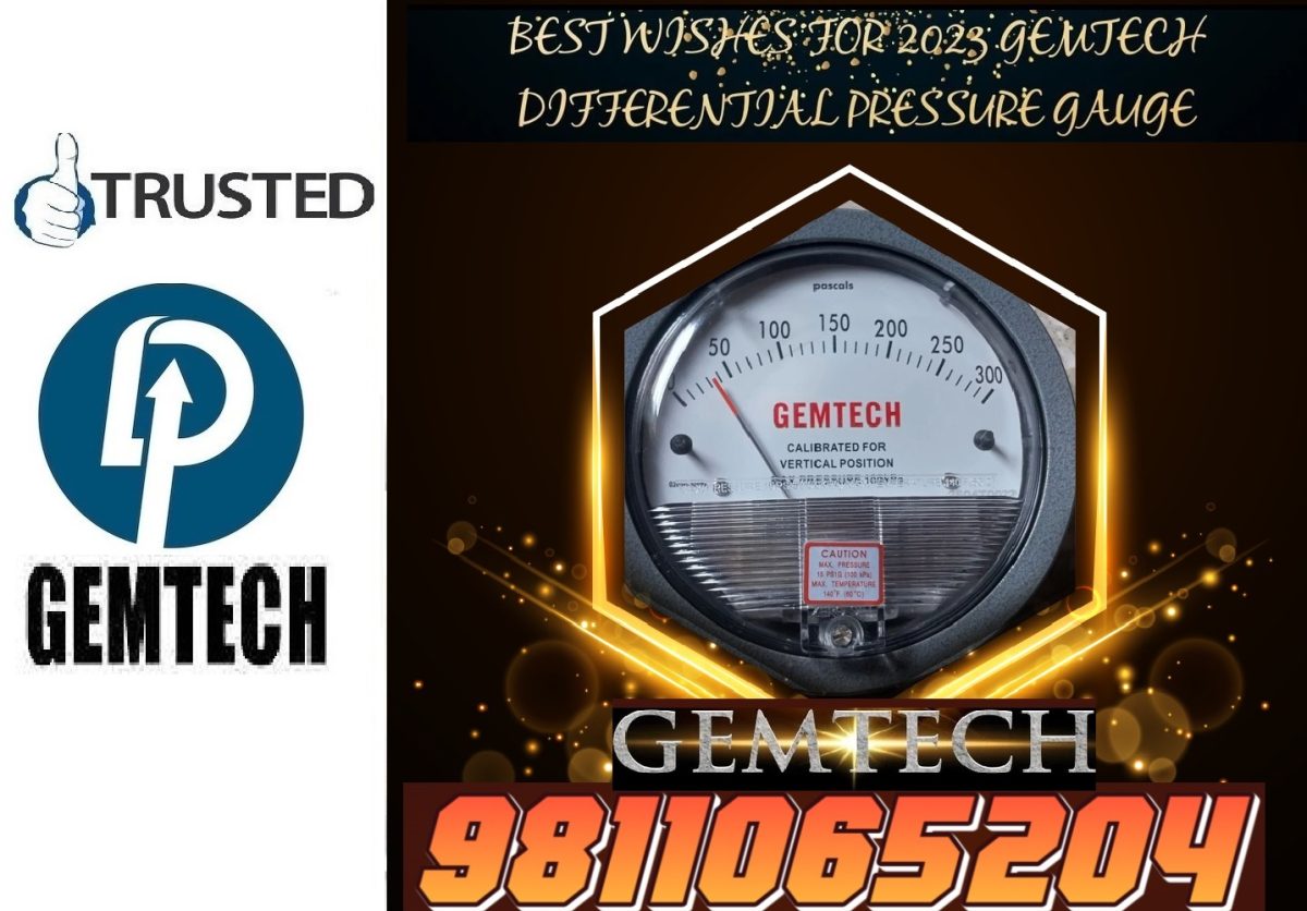 Wholesaler India GEMTECH DIFFERENTIAL PRESSURE GAUGE in Malpur Solan (HP)